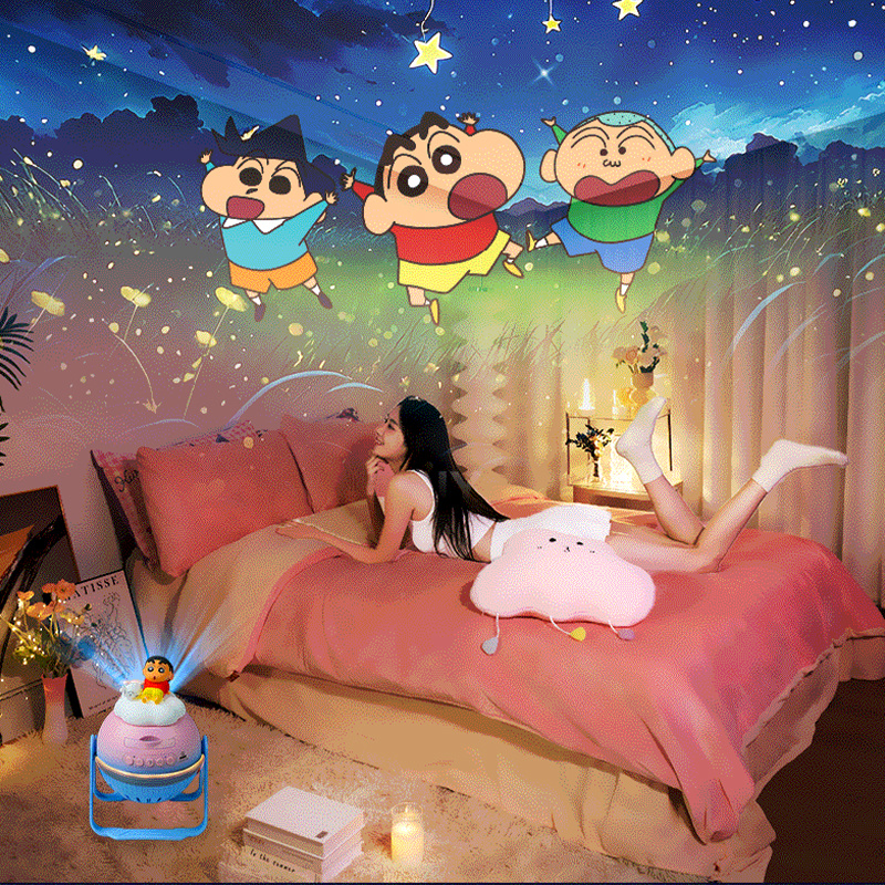 Lighting Home Decor Items - Crayon Shin-Chan Star Projector Night Light,Dynamic