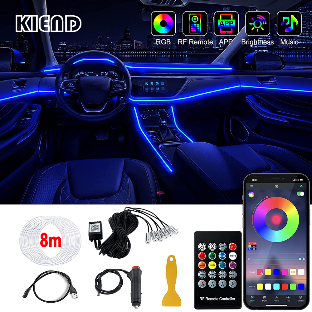 Lighting Bolt Decor - LED Car Interior Ambient Strip Lights