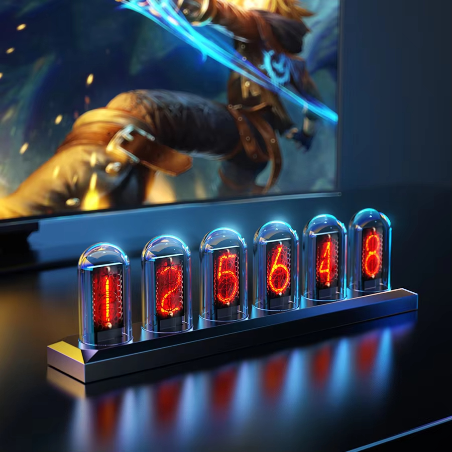 Lighting Home Decor Ideas - RGB Nixie Tube Clock LED Glows
