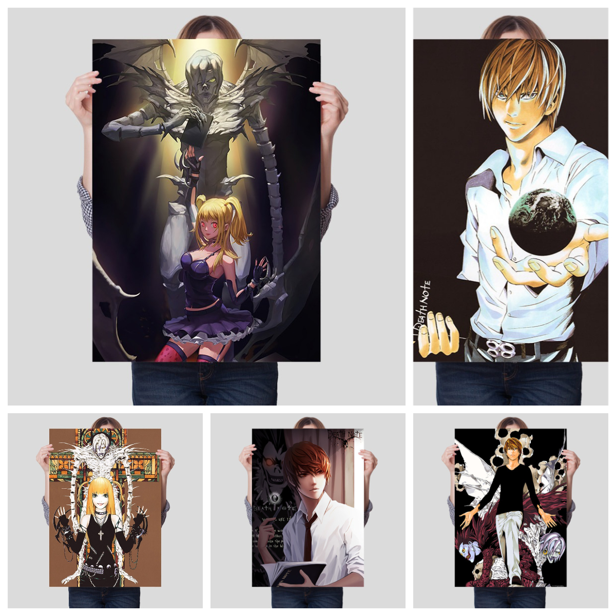 Lighting Home Decor Items - Death Note Unframed Canvas Print Light