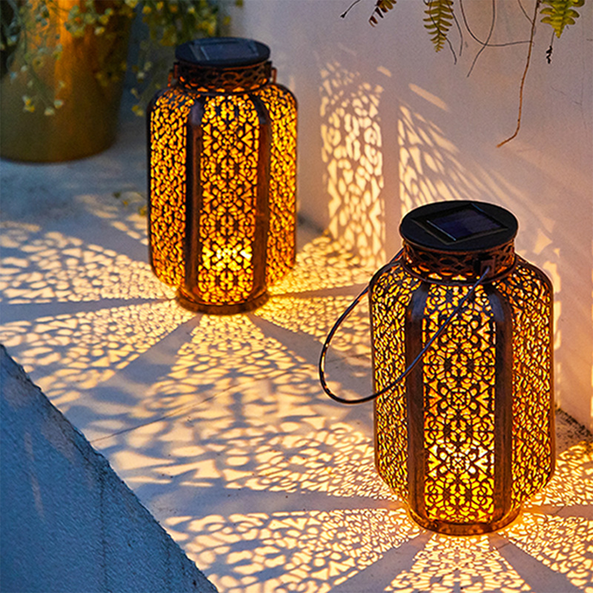 Yard Lighting Decor - Solar Lanterns Outdoor Waterproof Garden Solar