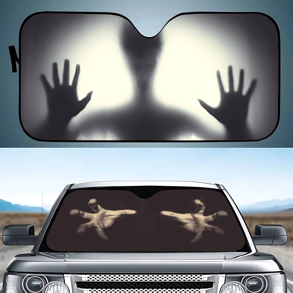 Lighting Jockey - Creepy Ghost Hand Light Car SunShade