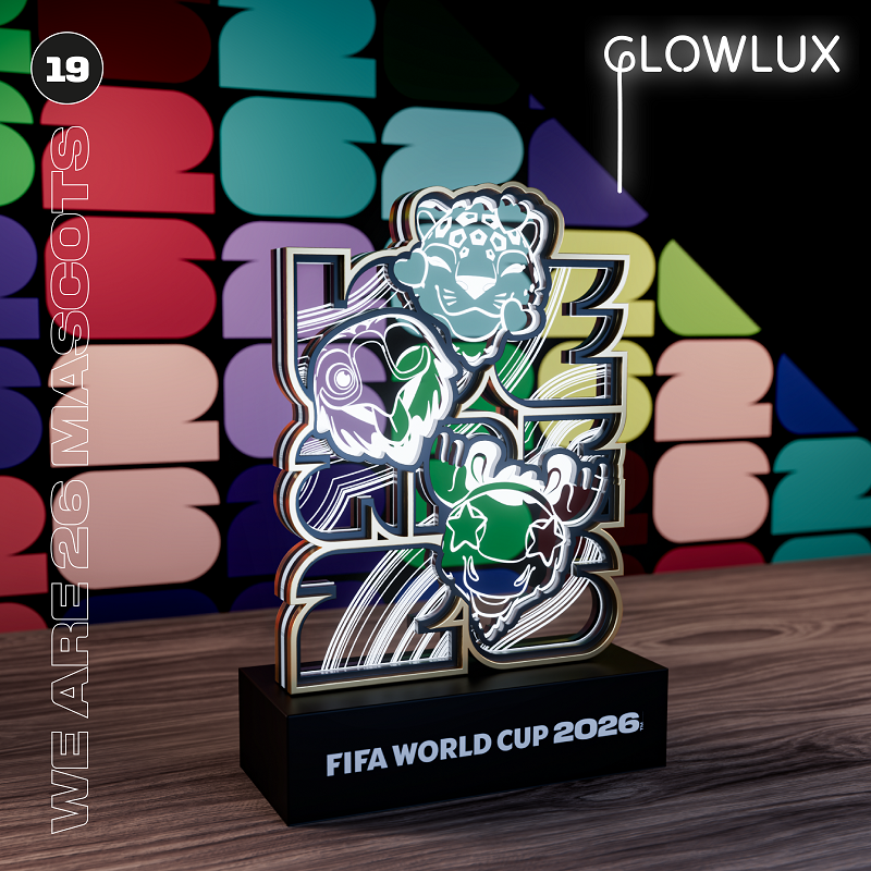 Lighting World Decor - FIFA World Cup Mascots 3D LED