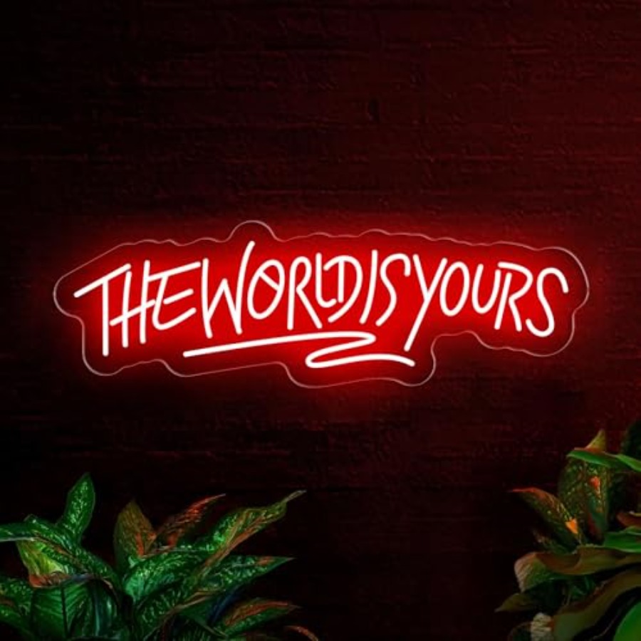 Lighting World Decor - The World Is Yours Neon Sign