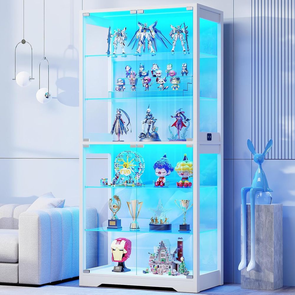 Lighting & Home Decor Studio Photos - 71 6-Tier Glass Door Display Cabinet