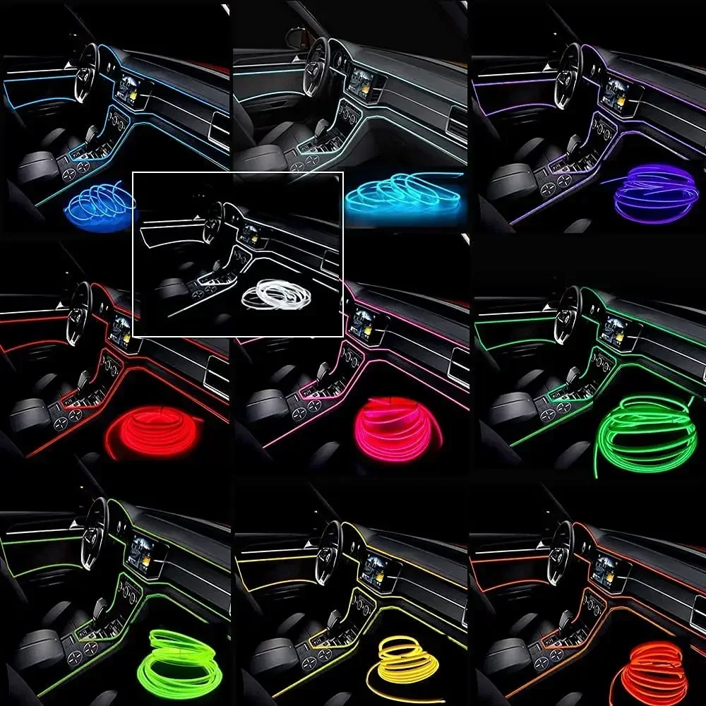 1-5M Car Interior Led Strip Li - Lighting Bolt Decor 评论和价格