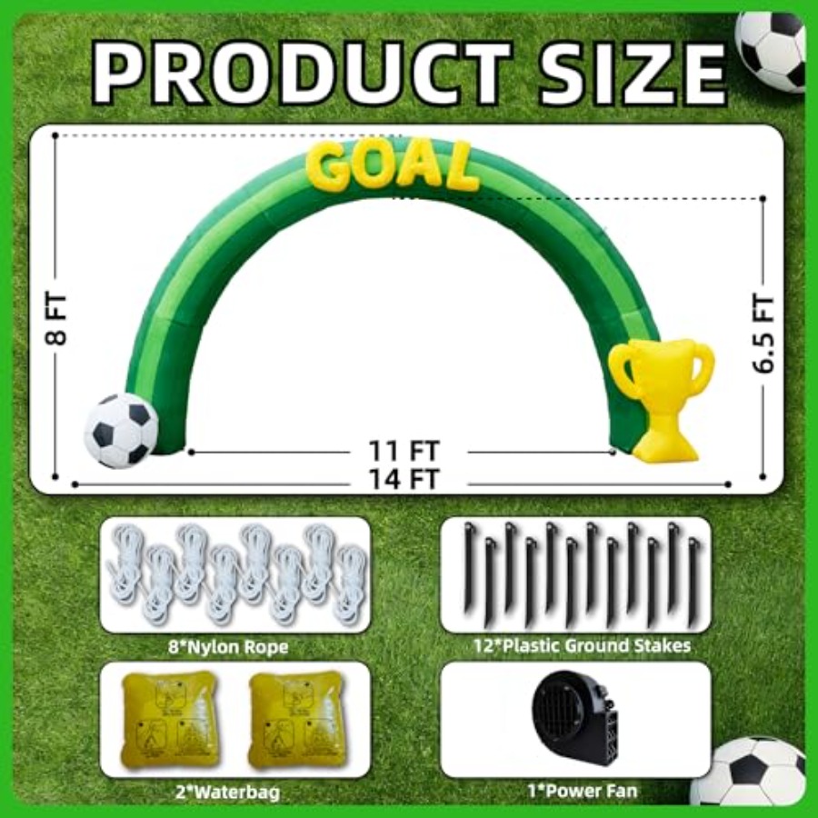 14FT Giant Soccer Inflatable A - Lighting World Decor 评论和价格