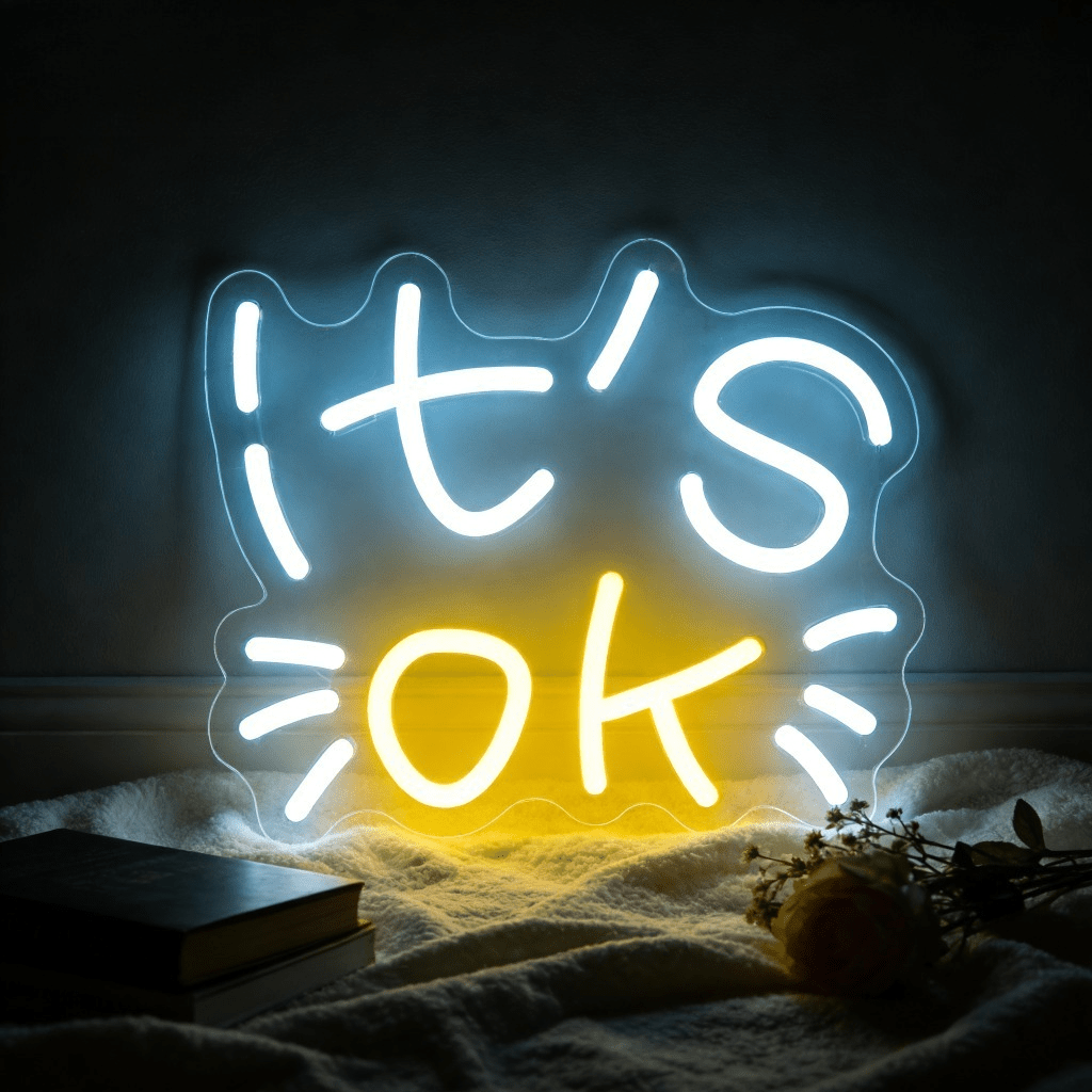 It's OK Neon Sign LED Night Li - Ok Lighting Decor 评论和价格