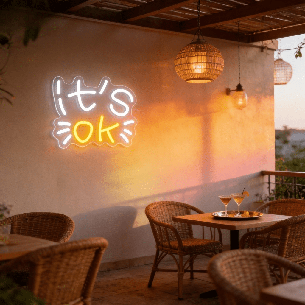 It's OK Neon Sign LED Night Li - Ok Lighting Decor 评论和价格