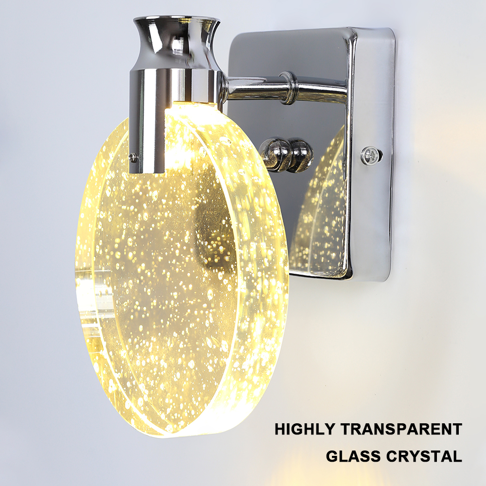 Modern Crystal Interior LED Wa - Lighting Home Decor Items 评论和价格