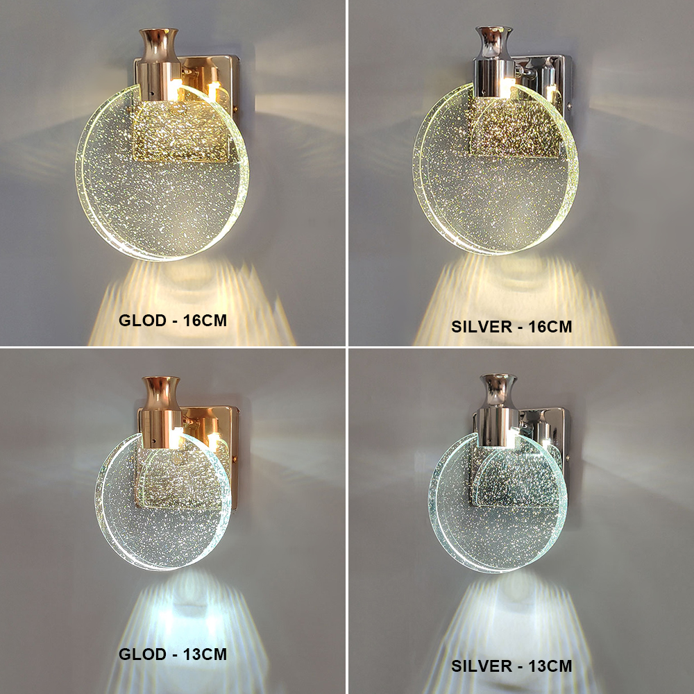 Modern Crystal Interior LED Wa - Lighting Home Decor Items 评论和价格