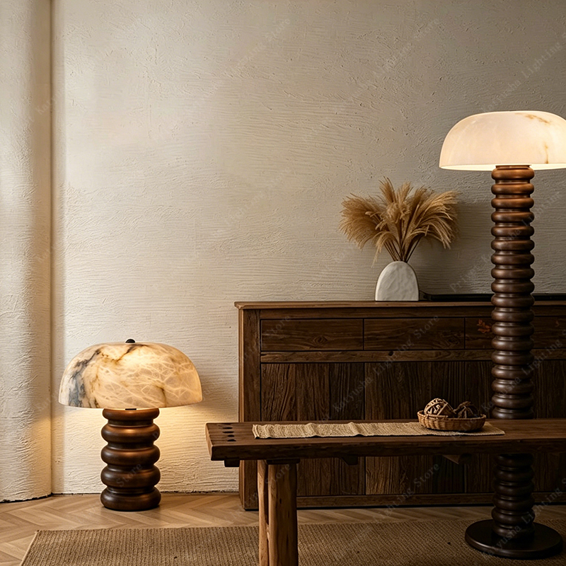 Retro Alabaster Mushroom Table - Lighting Home Decor Items 评论和价格