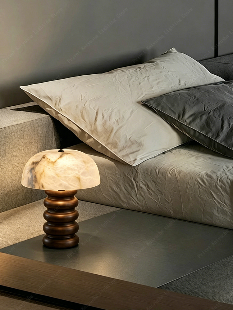 Retro Alabaster Mushroom Table - Lighting Home Decor Items 评论和价格