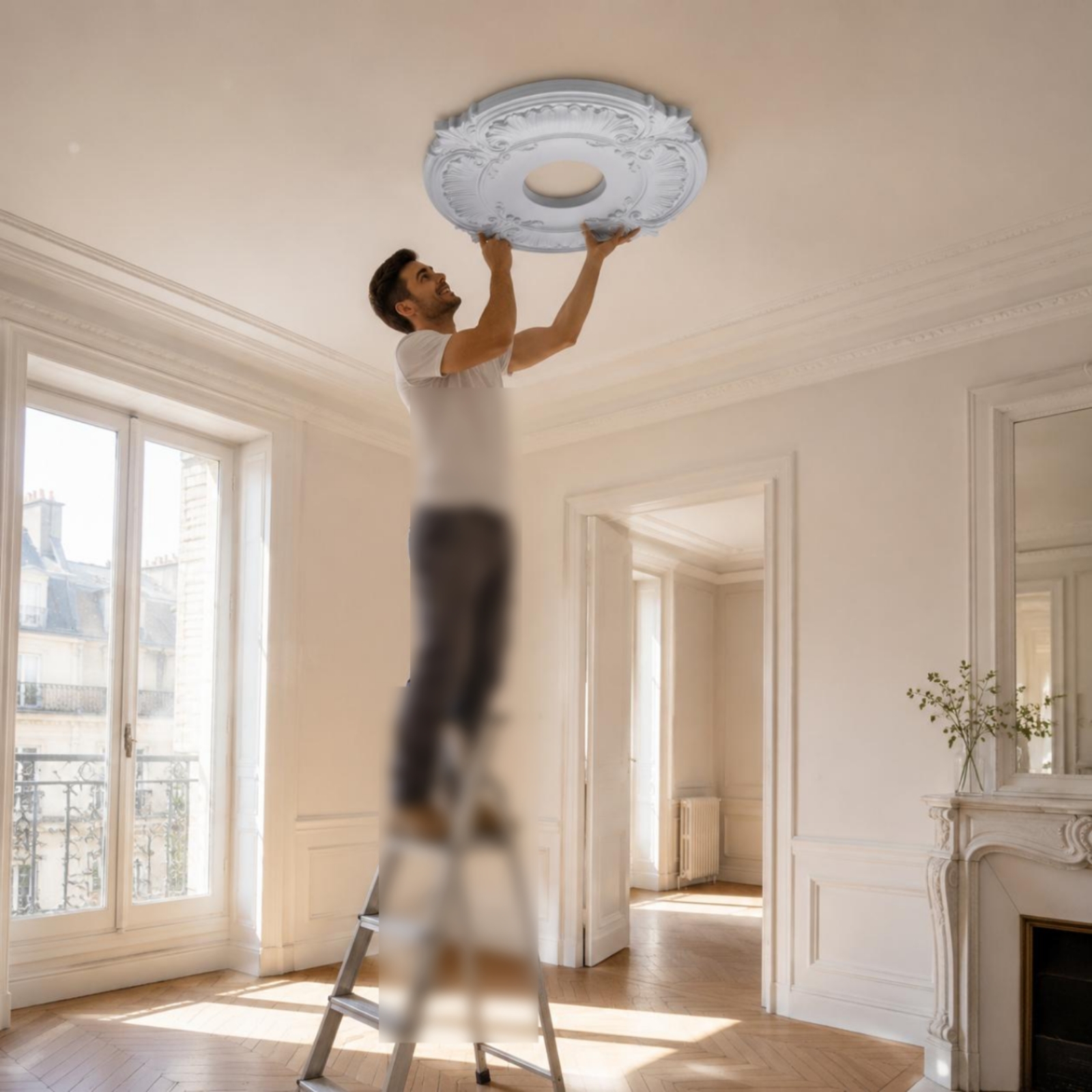 Round PU Ceiling Medallion Scr - Lightings Decoration 评论和价格