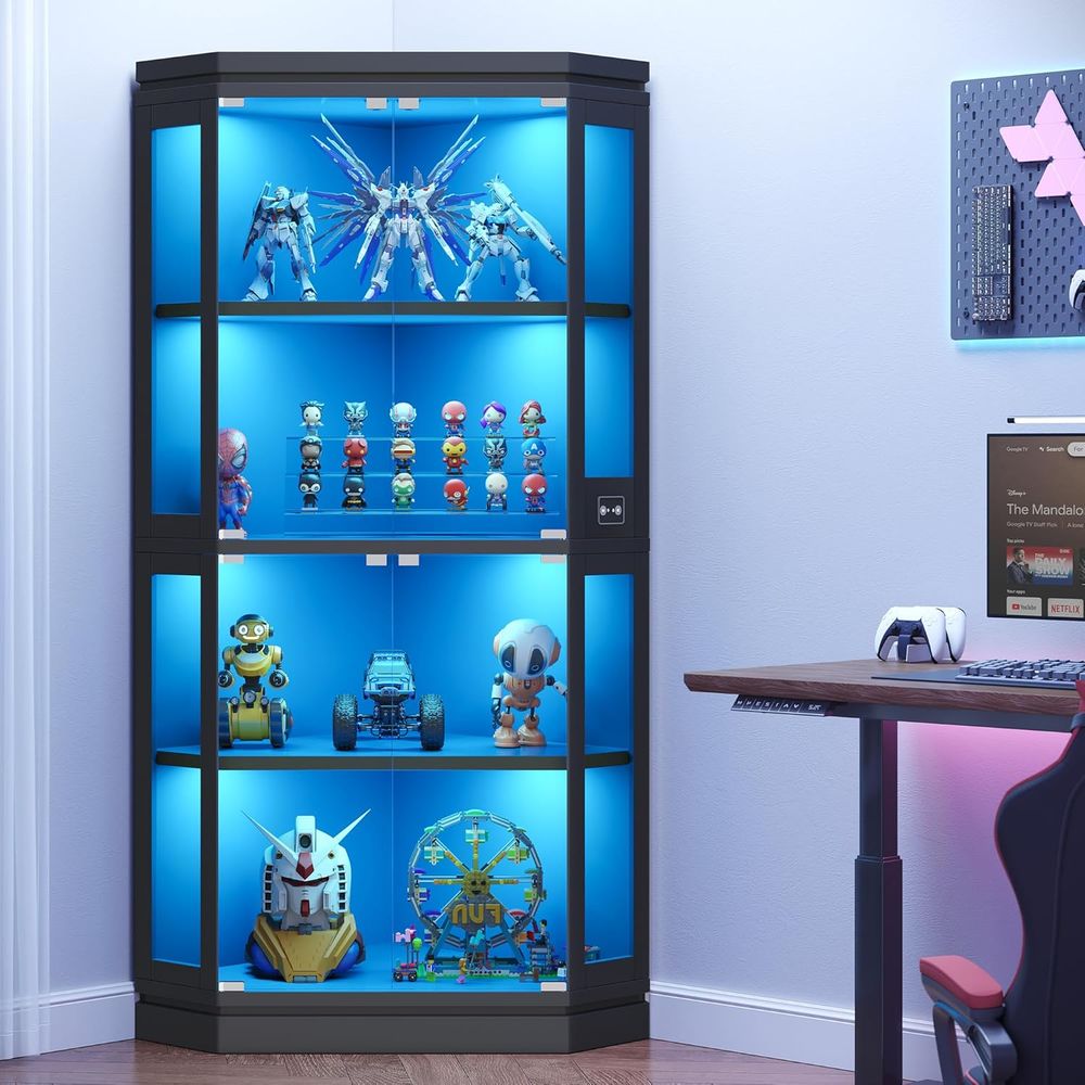 67 Tall 4-Tier Glass Display C - Lighting & Home Decor Studio Photos 评论和价格