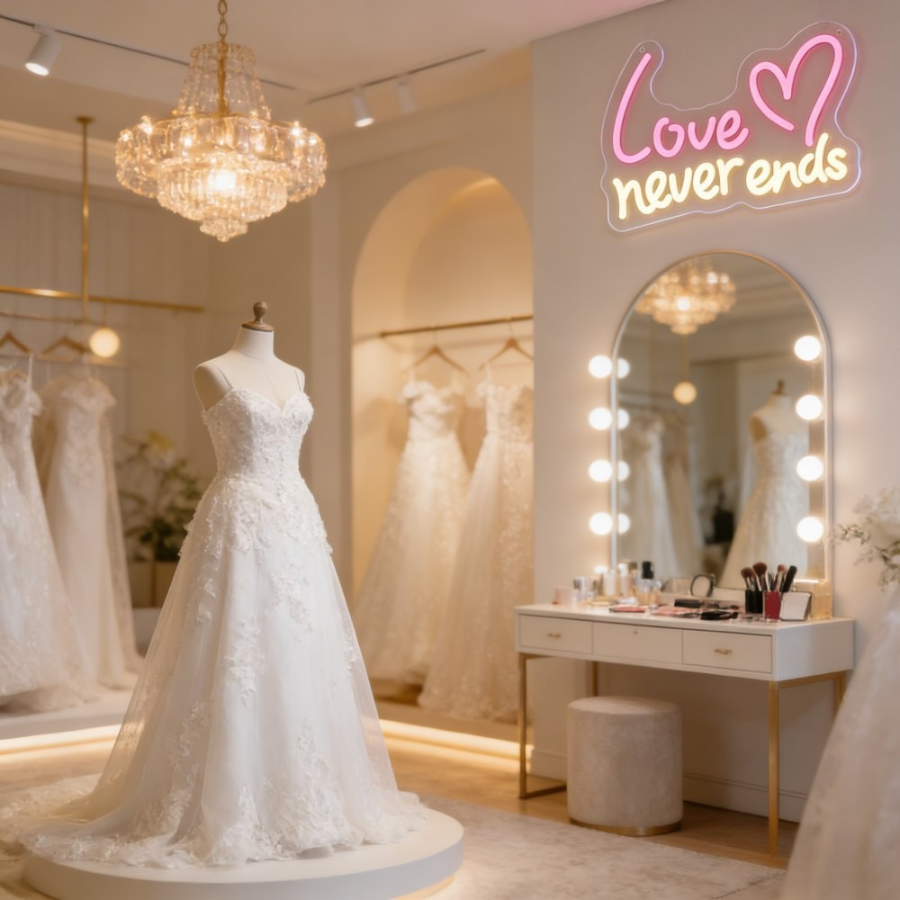 Love Never Ends LED Neon Sign  - Lighting Home Decor Ideas 评论和价格