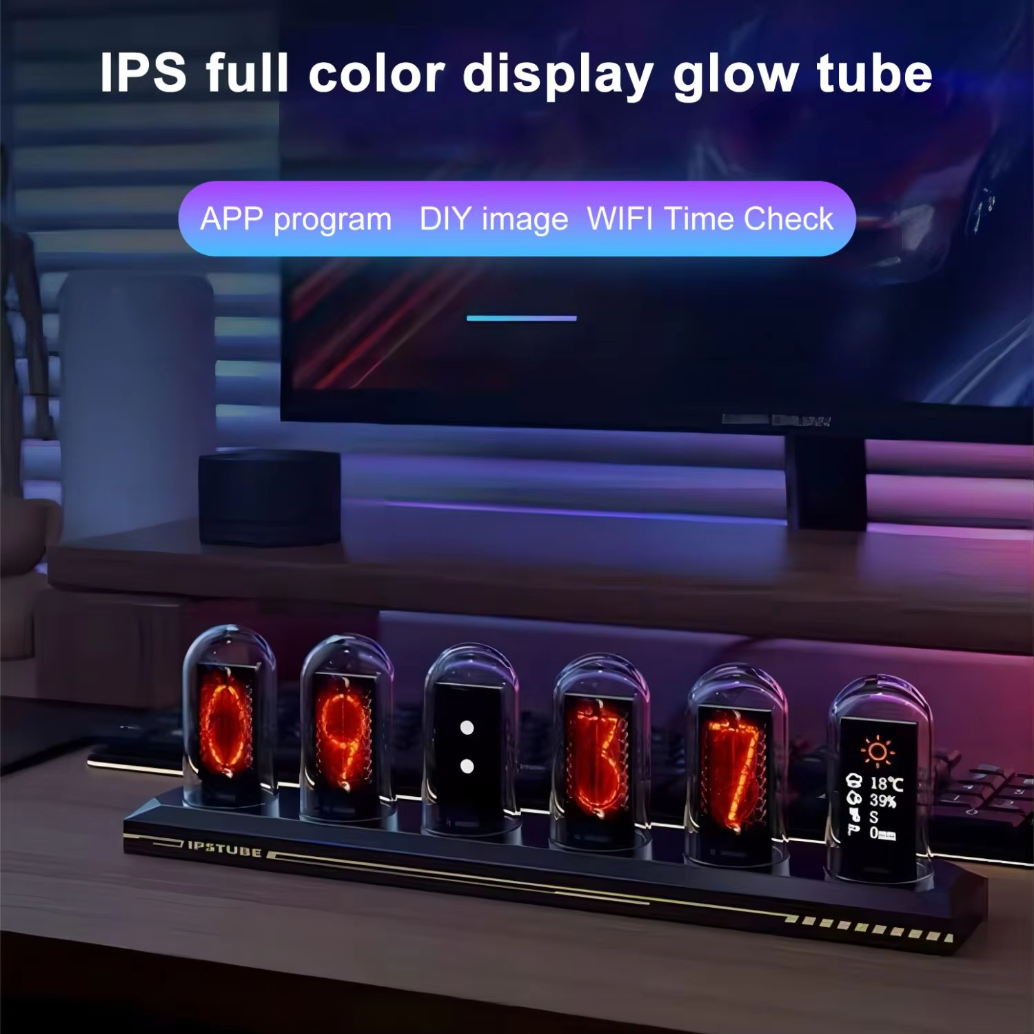 RGB Nixie Tube Clock LED Glows - Lighting Home Decor Ideas 评论和价格