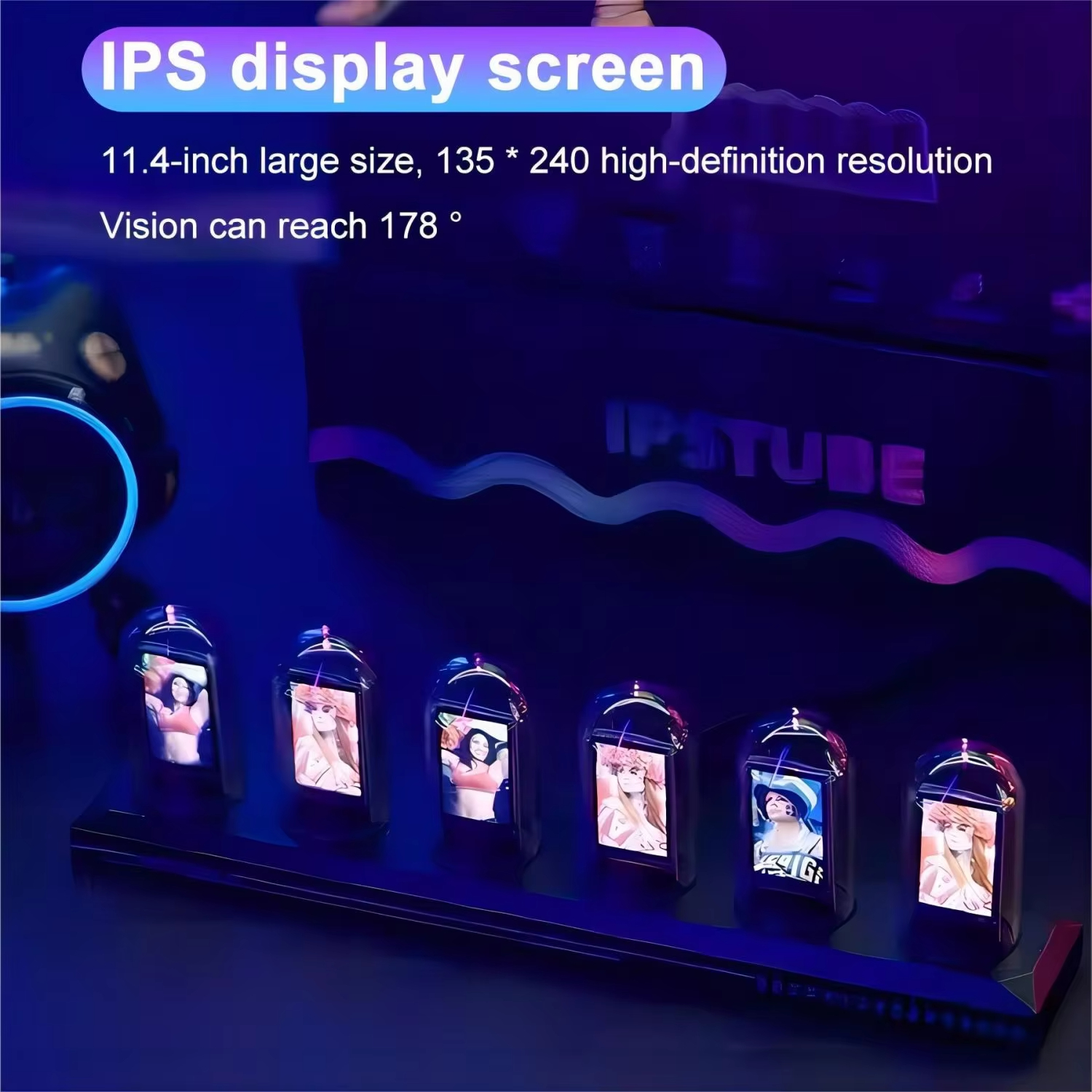 RGB Nixie Tube Clock LED Glows - Lighting Home Decor Ideas 评论和价格