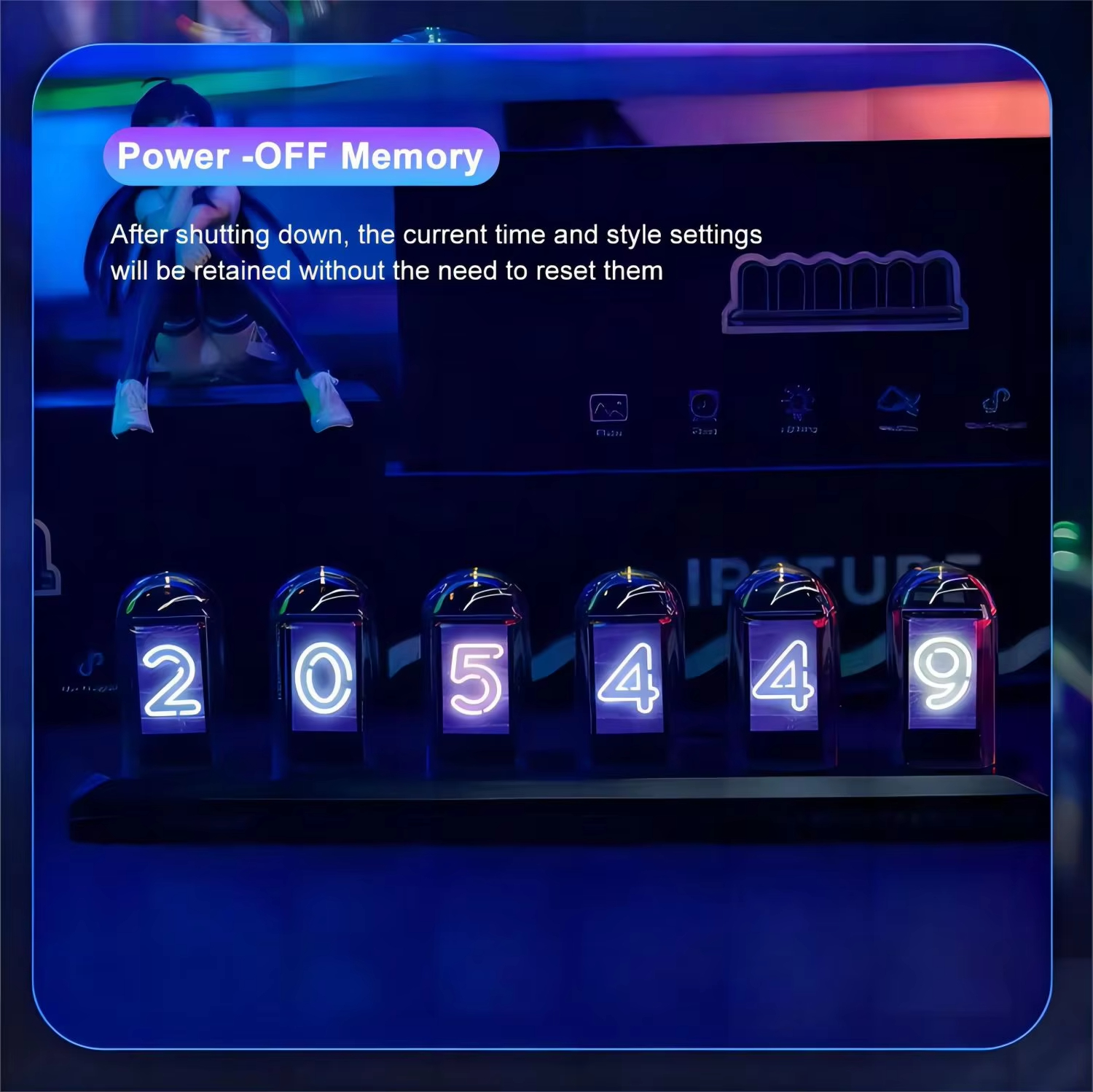 RGB Nixie Tube Clock LED Glows - Lighting Home Decor Ideas 评论和价格