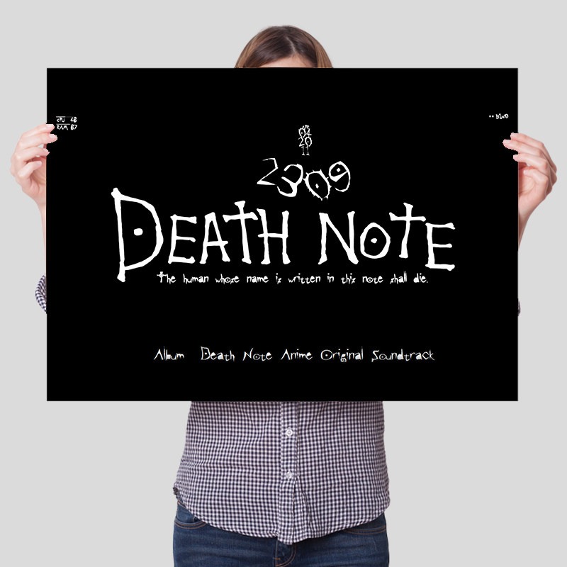 Death Note Unframed Canvas Pri - Lighting Home Decor Items 评论和价格
