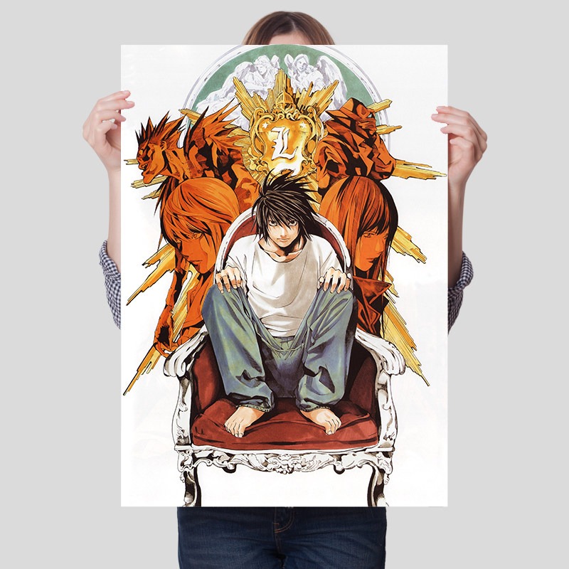 Death Note Unframed Canvas Pri - Lighting Home Decor Items 评论和价格