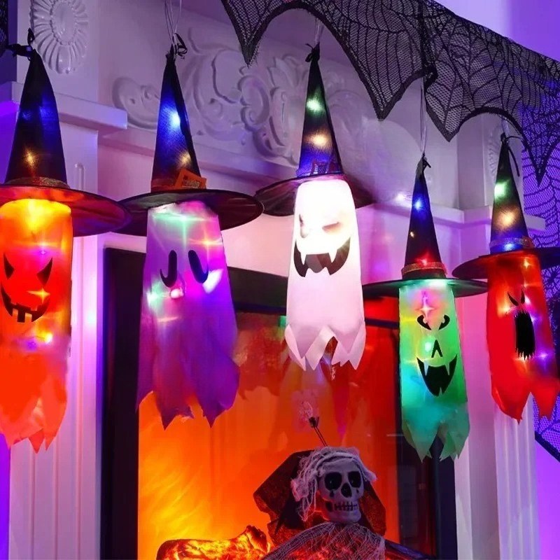 1PC Halloween Witch Hat Colorf - Lightings Decoration 评论和价格