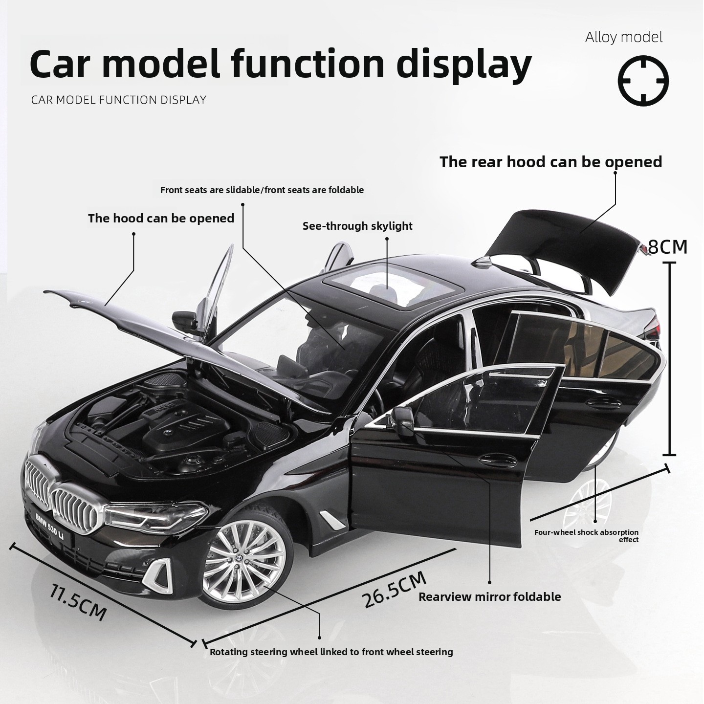 OK 1:18 BMW 530li alloy car mo - Ok Lighting Decor 评论和价格