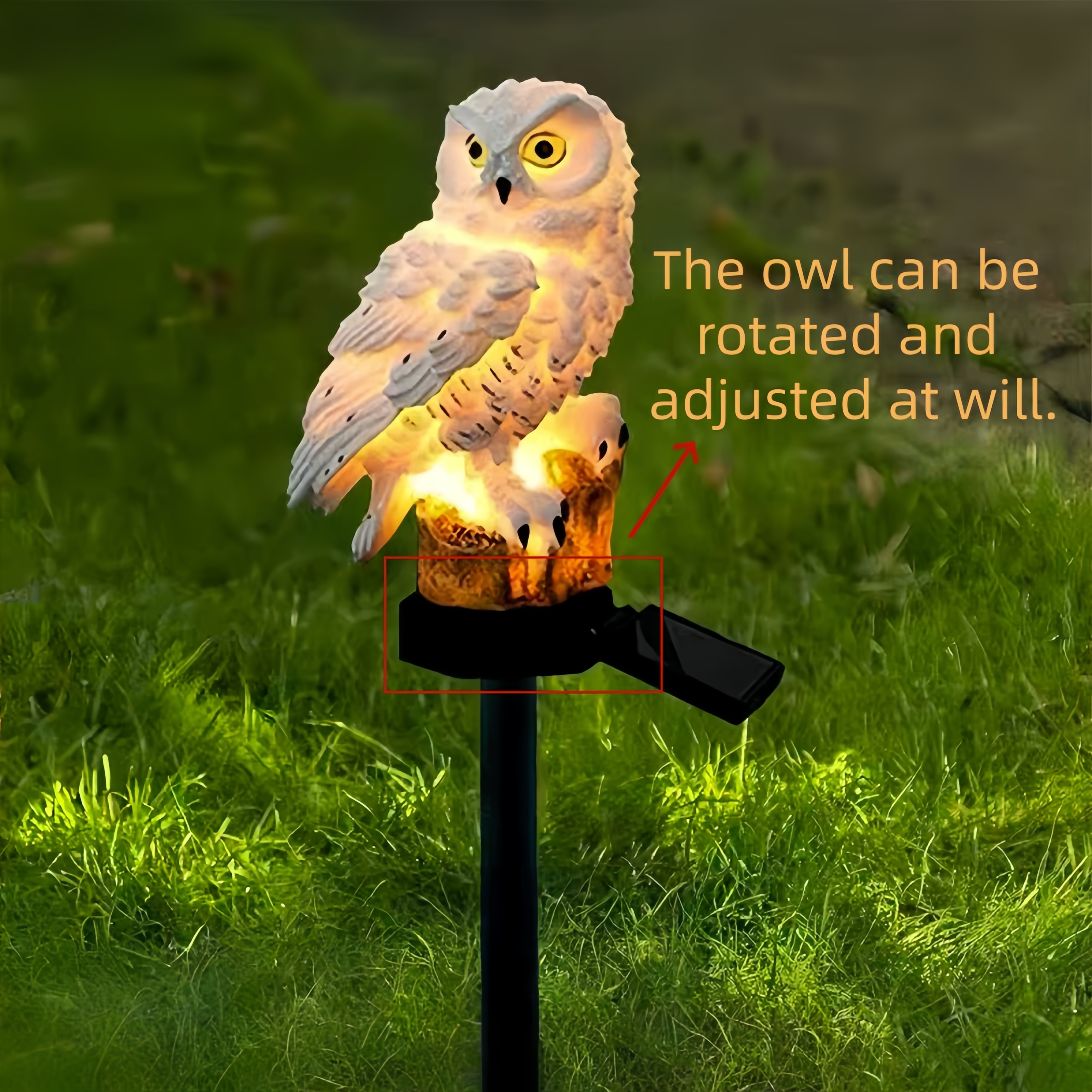 Solar Owl Garden Stake Light O - Yard Lighting Decor 评论和价格
