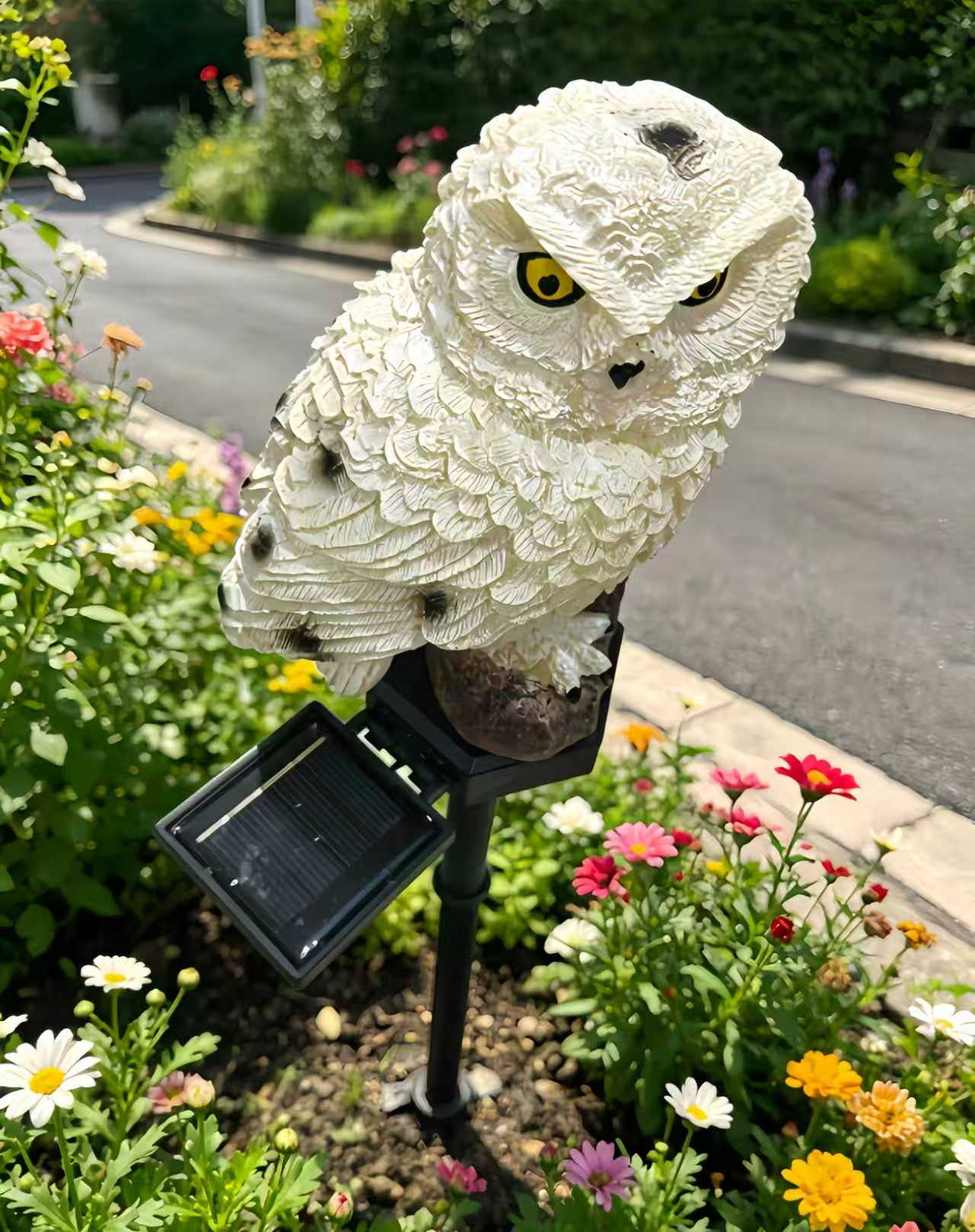Solar Owl Garden Stake Light O - Yard Lighting Decor 评论和价格