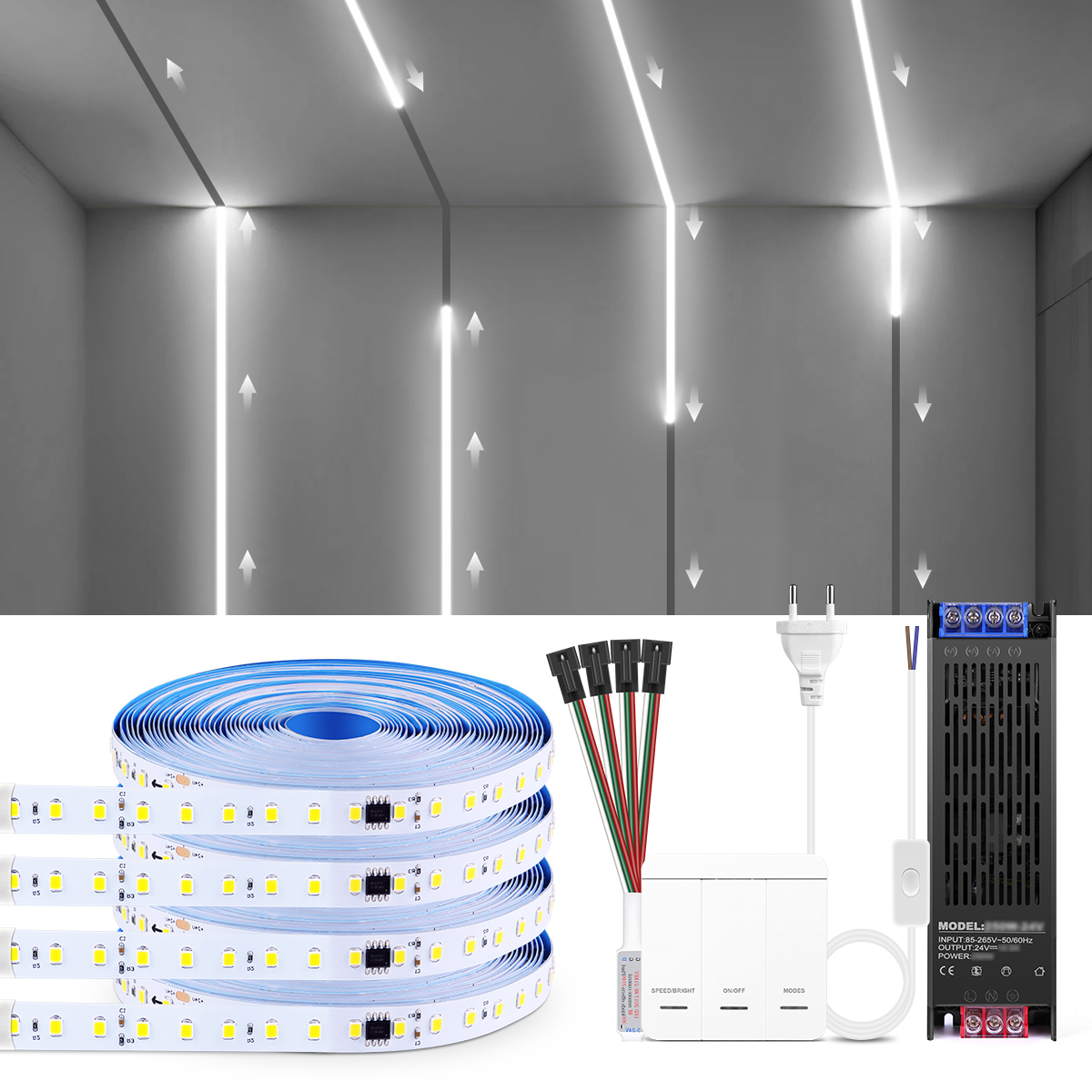 Smart Addressable1-4pcs LED St - Lighting Bolt Decor 评论和价格