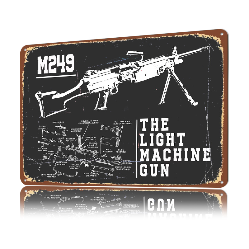 M249 The Light Machine Gun 3D  - Lighting Home Decor Items 评论和价格