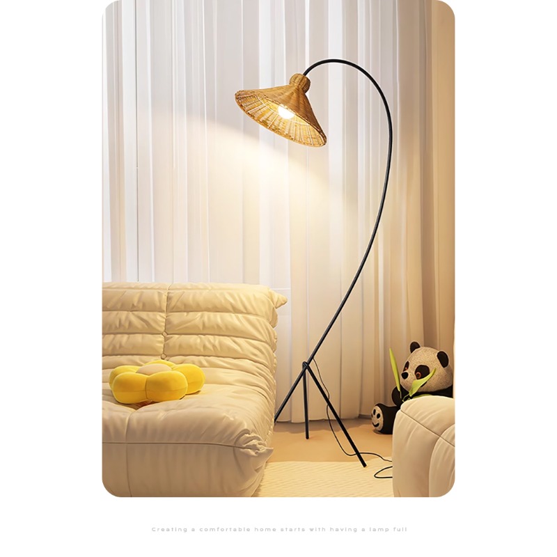 Mid Century Rattan Floor Lamp  - Lighting Home Decor Items 评论和价格