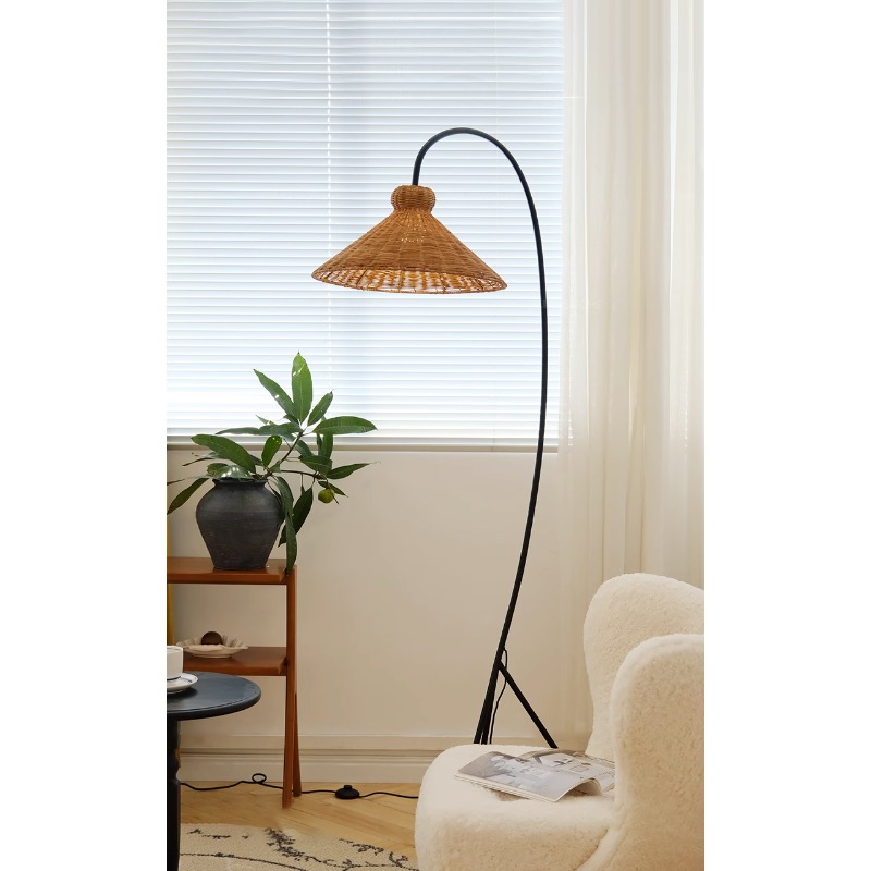 Mid Century Rattan Floor Lamp  - Lighting Home Decor Items 评论和价格