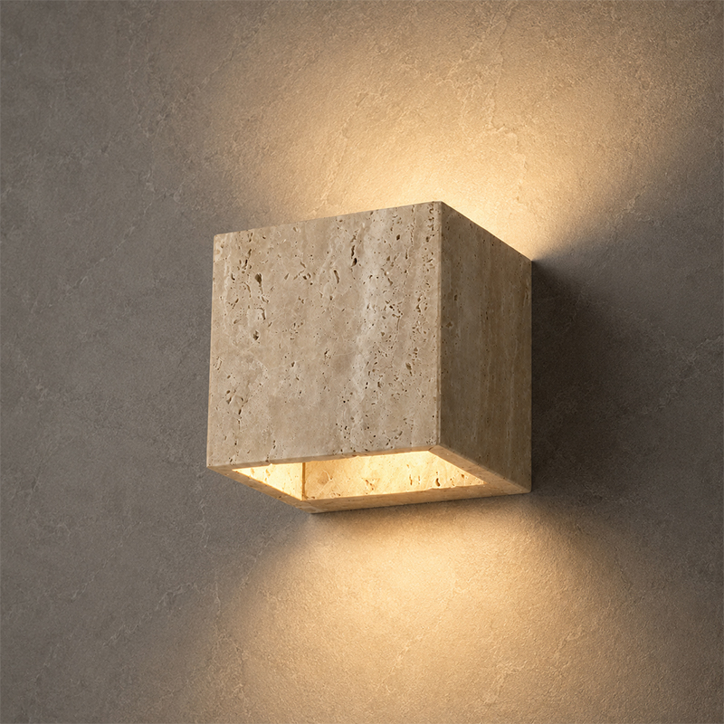 Natural Travertine LED Wall La - Foyer Lighting Wall Decor 评论和价格