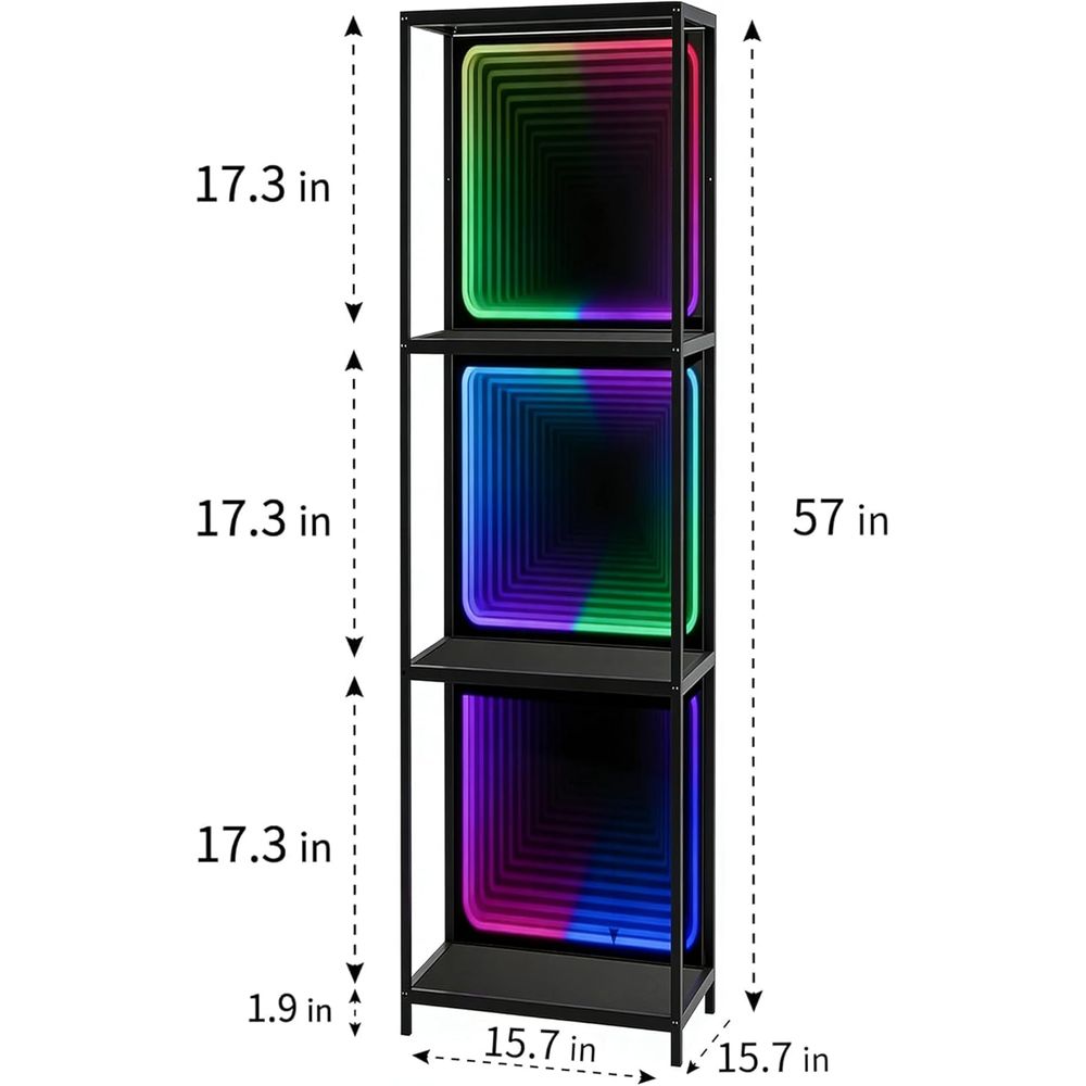 LED Infinity Mirror Light RGBW - Lighting & Home Decor Studio Photos 评论和价格