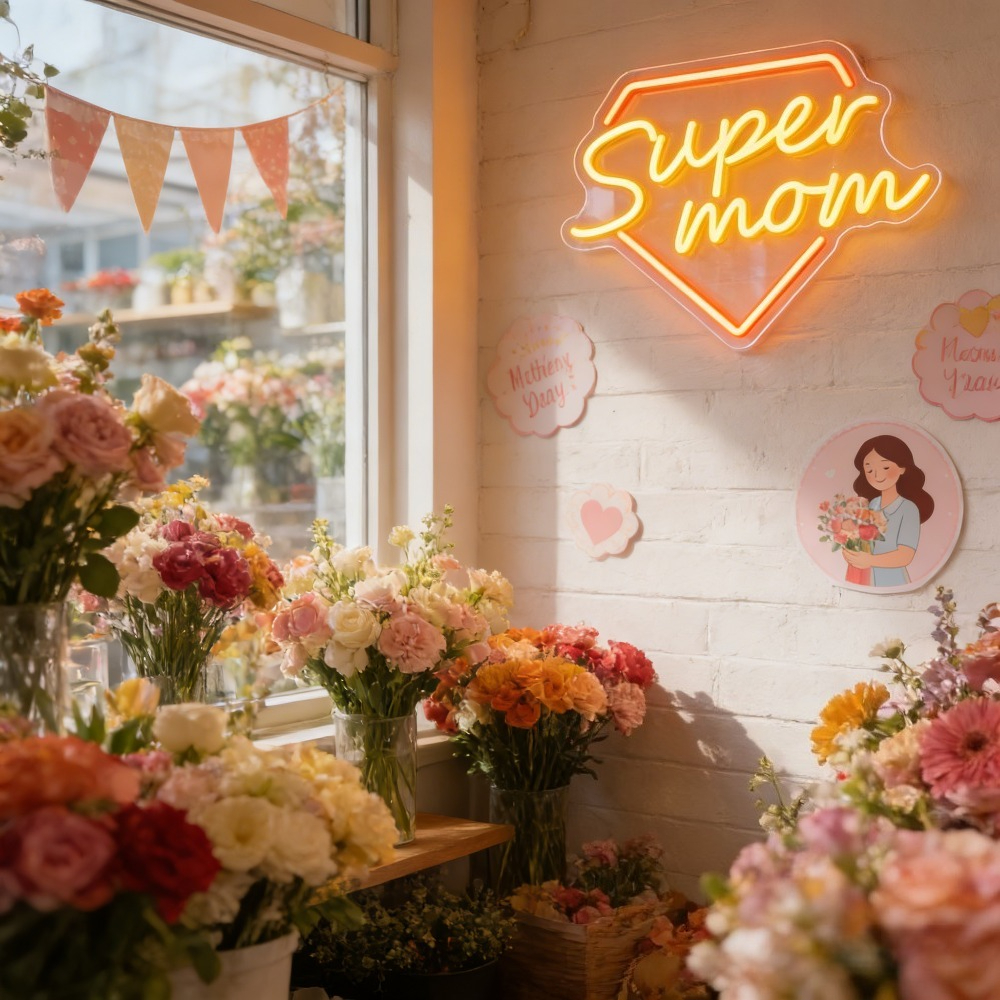 Super Mom Neon Sign LED Wall L - Lighting Home Decor Ideas 评论和价格