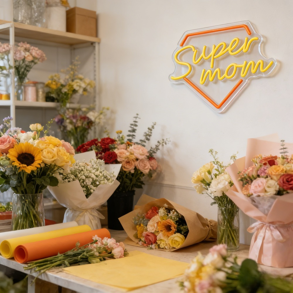 Super Mom Neon Sign LED Wall L - Lighting Home Decor Ideas 评论和价格