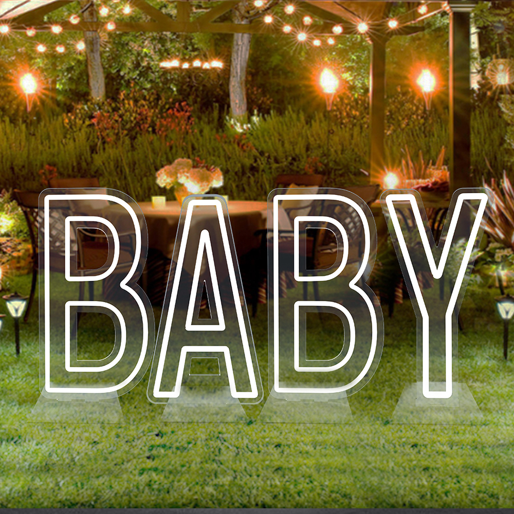 30in Large Neon Baby Letter Li - Lighting World Decor 评论和价格