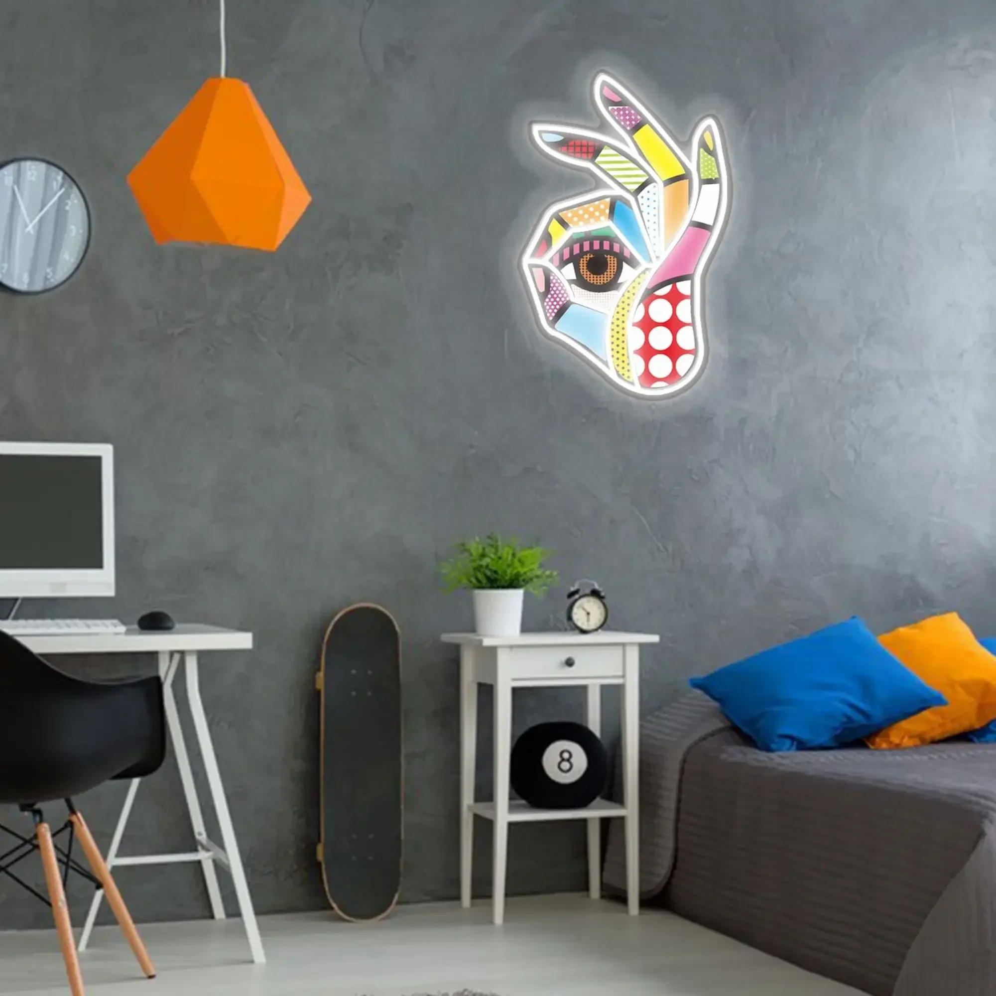 Okay Neon Sign Printed OK LED  - Ok Lighting Decor 评论和价格