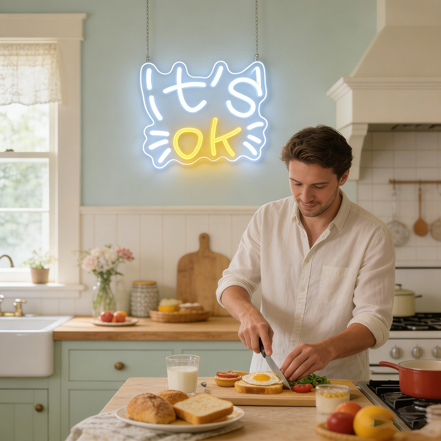 IT S OK Neon Sign for Bedroom  - Ok Lighting Decor 评论和价格