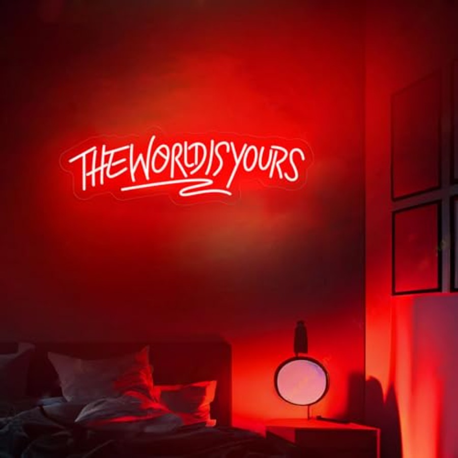 The World Is Yours Neon Sign f - Lighting World Decor 评论和价格