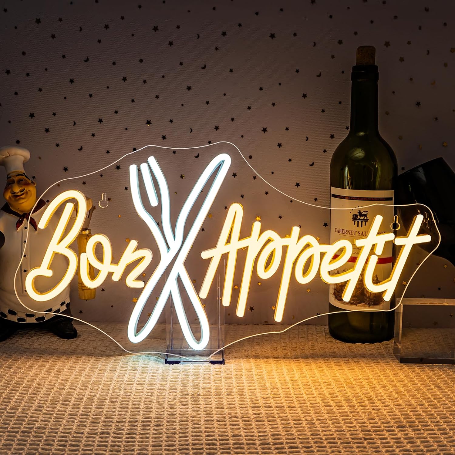 Bon Appétit Neon Sign Good App - Lighting Home Decor Ideas 评论和价格