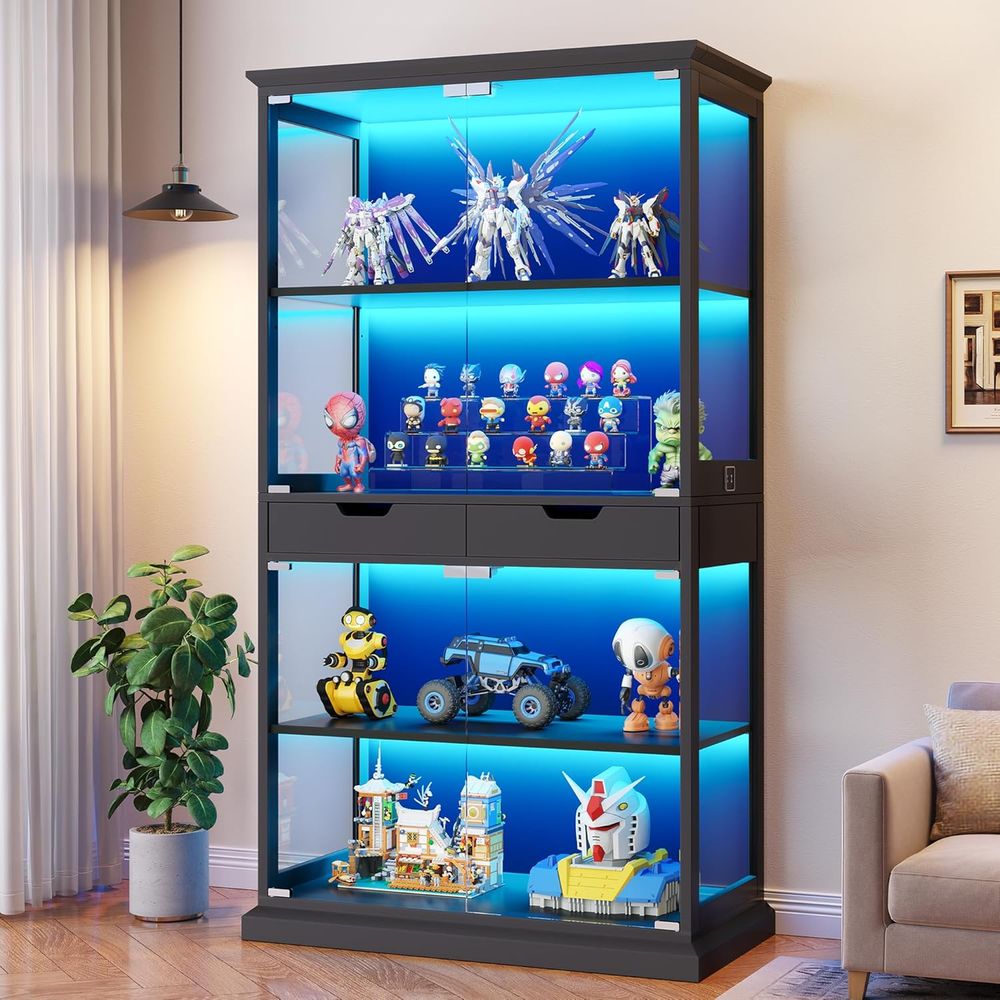 68 Tall Glass Display Cabinet  - Lighting & Home Decor Studio Photos 评论和价格