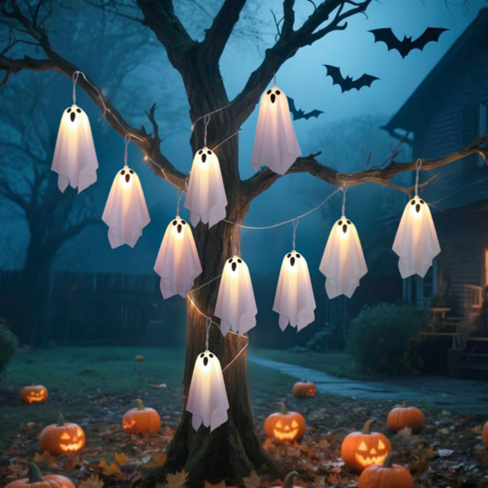 Haunted House Decor Halloween  - Lighting Decor House 评论和价格