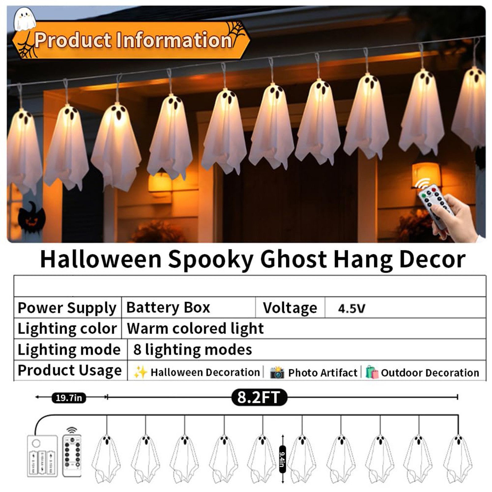 Haunted House Decor Halloween  - Lighting Decor House 评论和价格