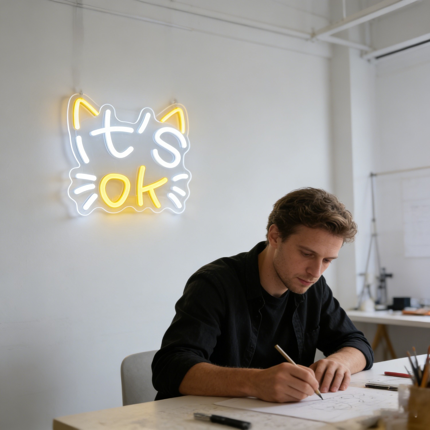 It's OK Neon Light Encouraging - Ok Lighting Decor 评论和价格